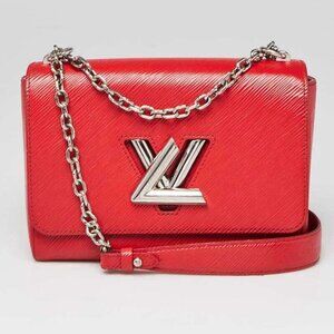 Louis Vuitton Coquelicot Epi Leather Twist MM Bag